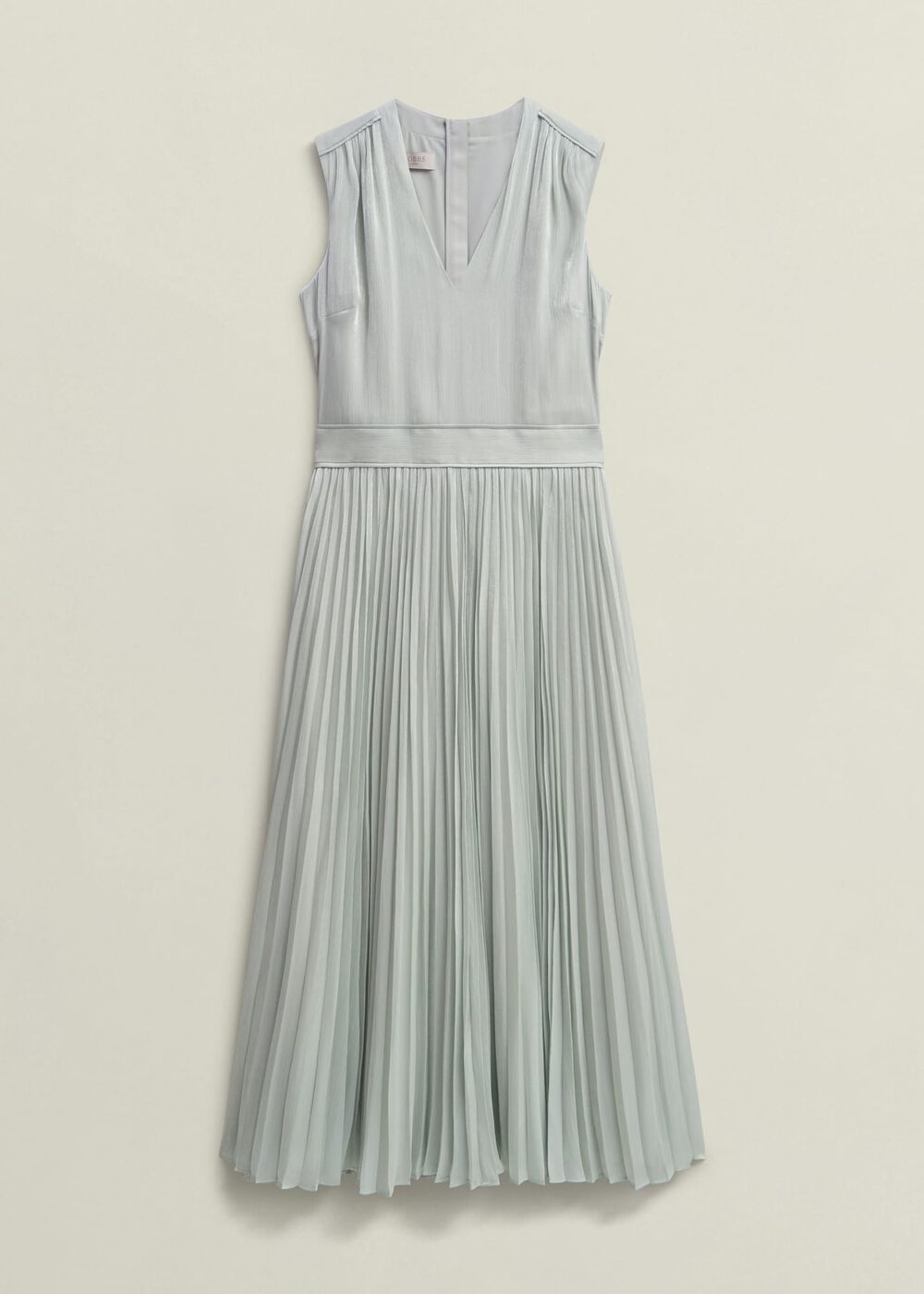 Alexandra Pleated Dress, Sage Green, hi-res