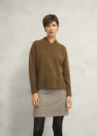 Becky Wool Blend Jumper, Toffee, hi-res