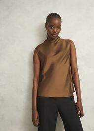 Gigi Blouse, Vicuna, hi-res