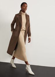 Bromley Check Trench, Brown Multi, hi-res