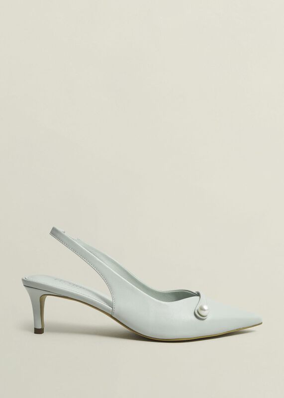 Serena Leather Slingbacks