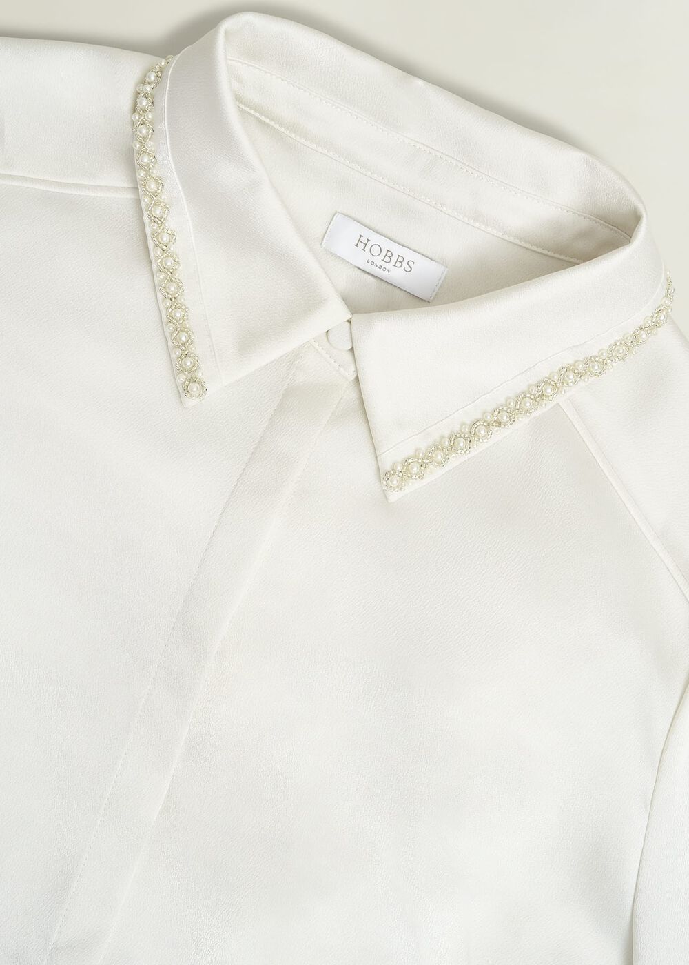 Maisey Embelished Shirt, Ivory, hi-res