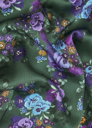 Fatima Tie Belted Dress, Green Multi, hi-res