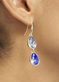 Indira Earrings, Blue Gold, hi-res