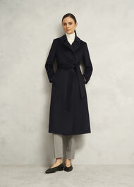 Petite Livia Wool Coat, Black, hi-res