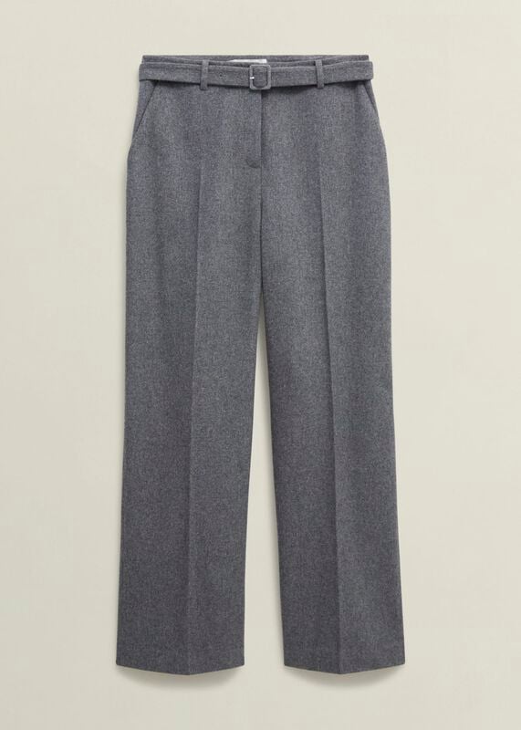 Elsie Wool Blend Wide Trousers