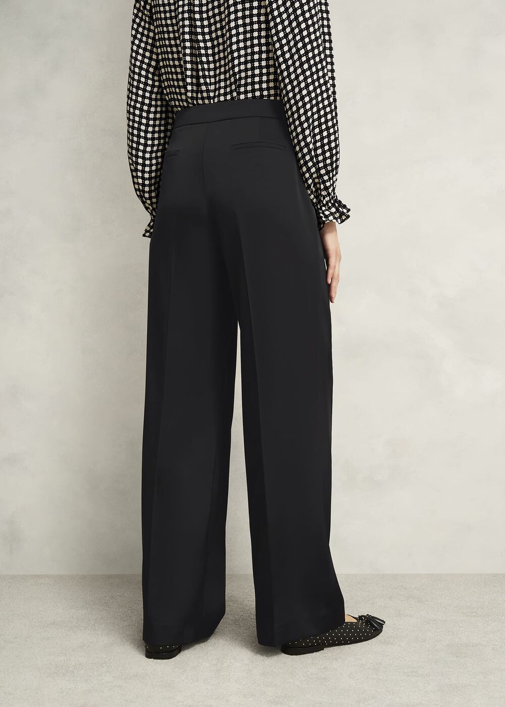 Howley Wide Pants, Black, hi-res