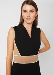 Fatima Dress, Black Camel, hi-res