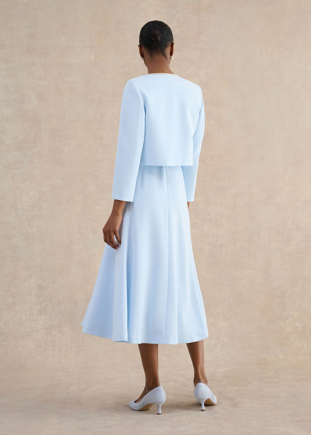 Beatrix Embellished Trimmed Jacket, Pale Blue, hi-res