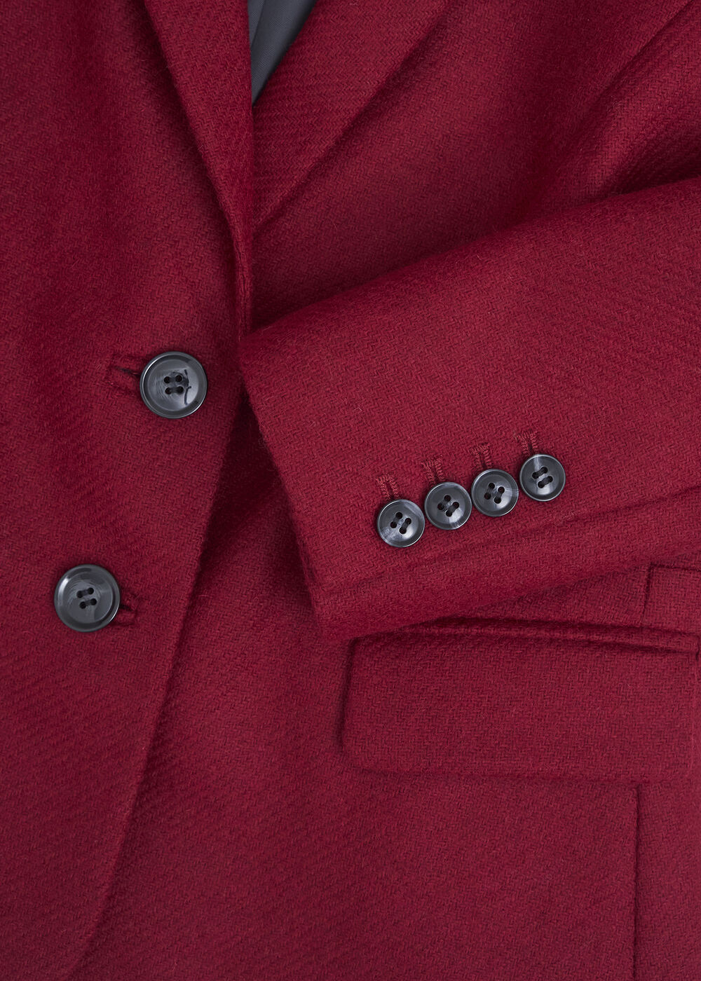 Petite Hackness Wool Jacket, Red, hi-res