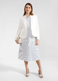 Tallulah Dress, Ivory Blue, hi-res