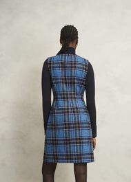 Petite Joella Wool Dress, Blue Multi, hi-res