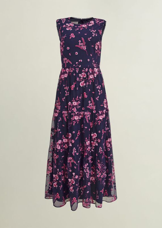 Petite Bethany Embroidered Dress