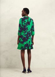 Georgia Dress, Green Navy, hi-res