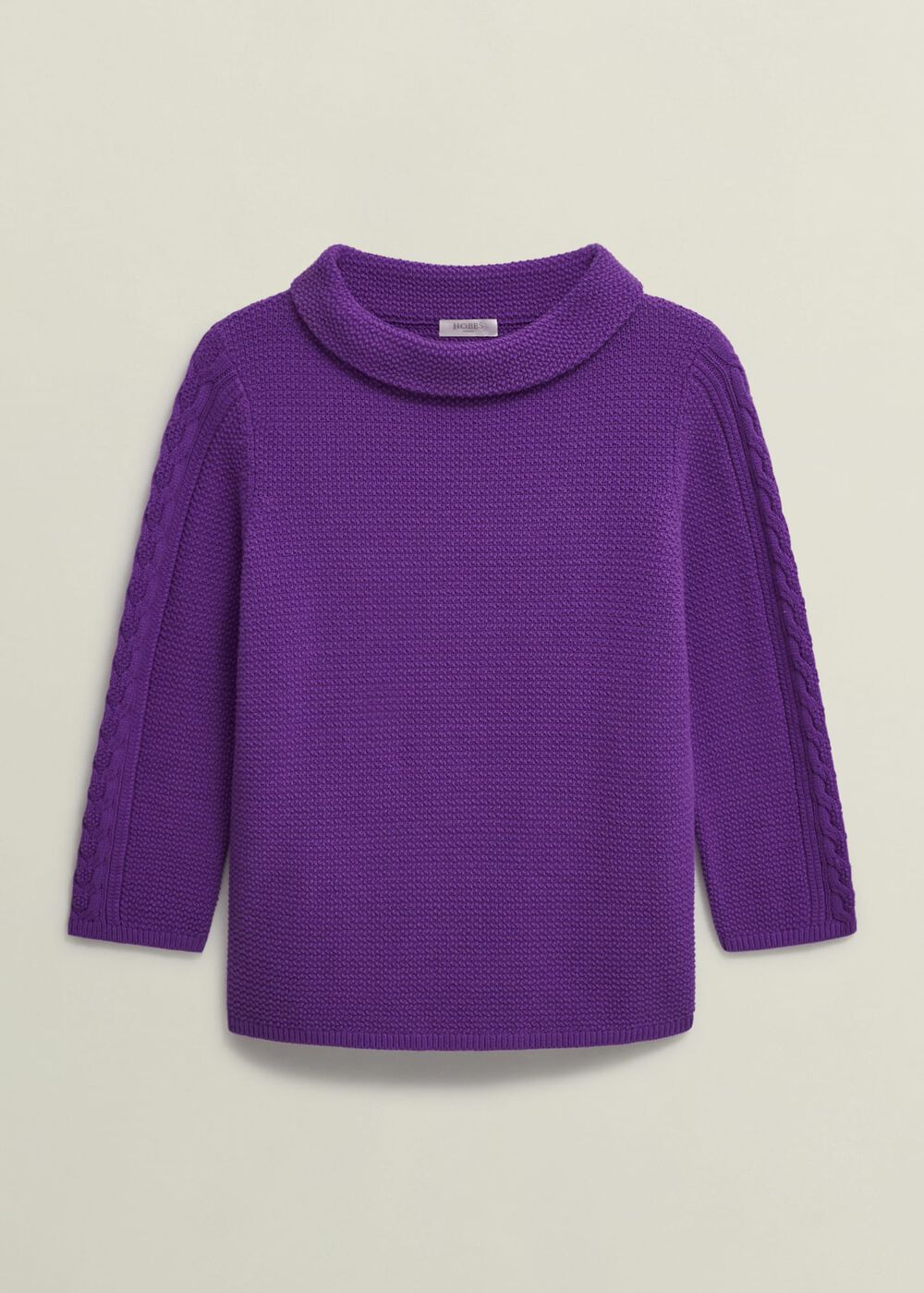 Camilla Cotton Sweater, Amaranth Purple, hi-res