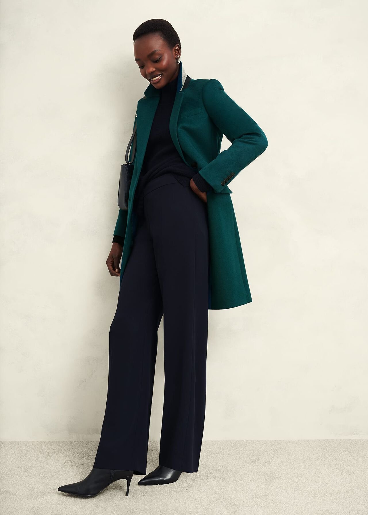Petite Cavendish Wool Coat, Kyanite Green, hi-res