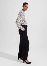 Drew Wide Trousers, Black, hi-res
