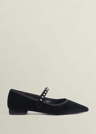 Juliana Ballet Flats, Black, hi-res