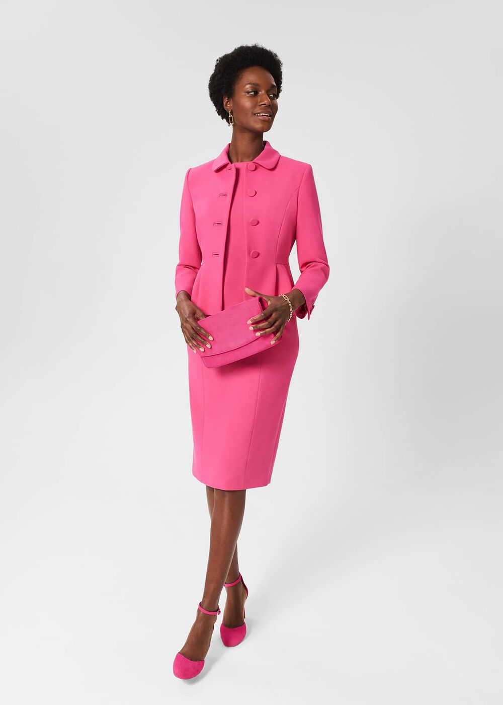 Dania Shift Dress Bright Pink , Bright Pink, hi-res
