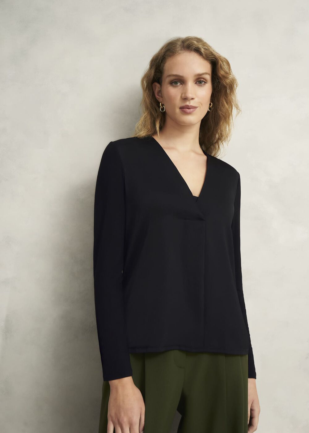 Danika Blouse, Hobbs Black, hi-res