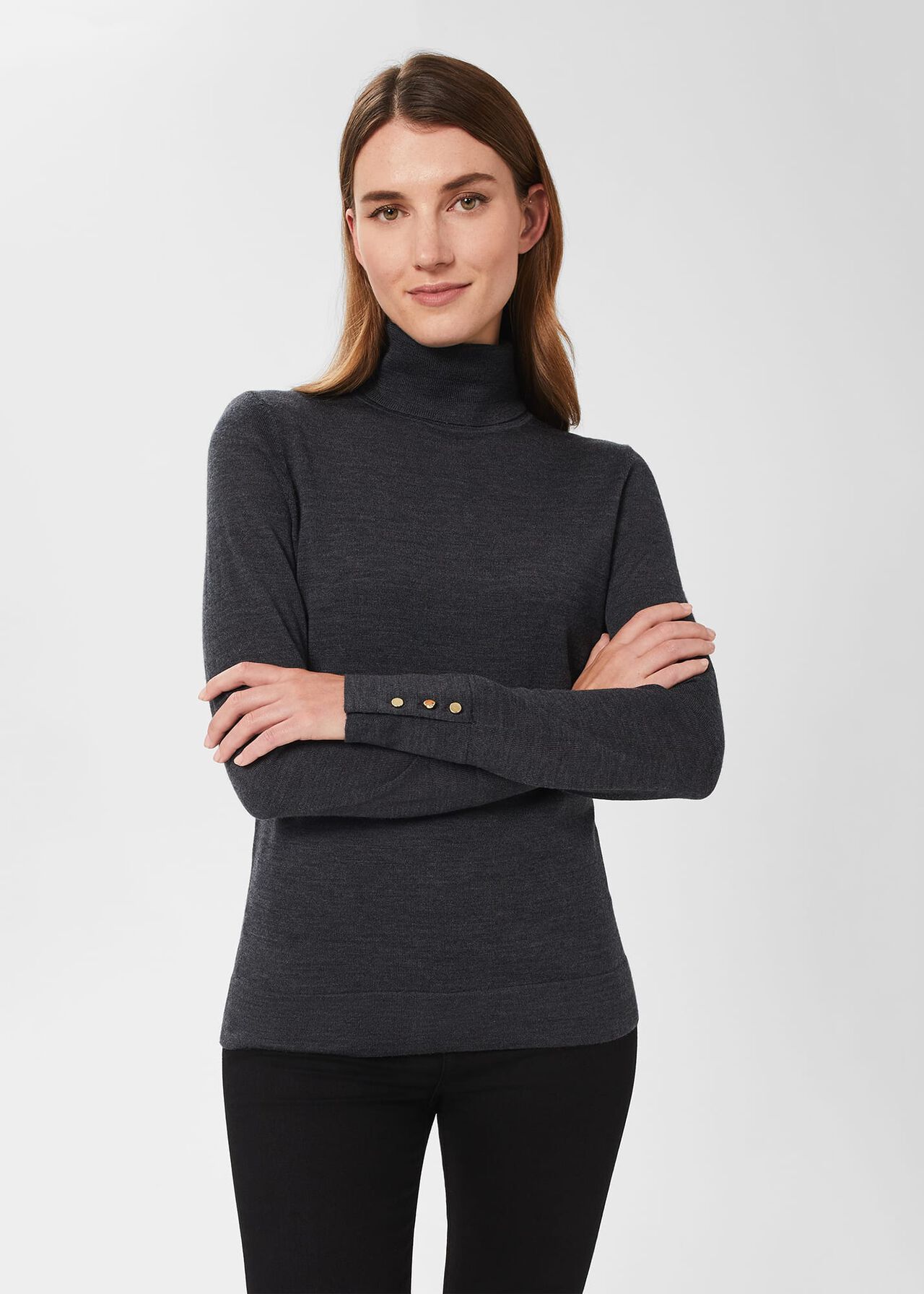 | Lara Wool Roll Neck Sweater Merino