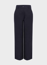 Lynn Linen Trousers, Navy, hi-res
