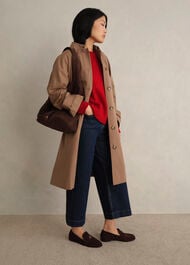 Darla Wool Blend Knitted Jumper, Pomegranate Red, hi-res