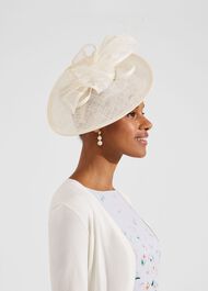 Chloe Fascinator, Ivory, hi-res