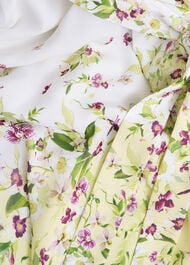 Ariel Floral Silk Dress, Yellow Multi, hi-res