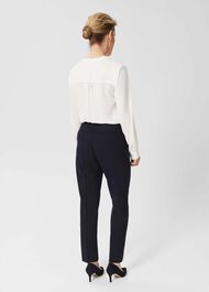 Petite Gael Wool Blend Pants, Navy, hi-res
