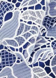 Petite Phoebe Lace Dress, Blue Ivory, hi-res