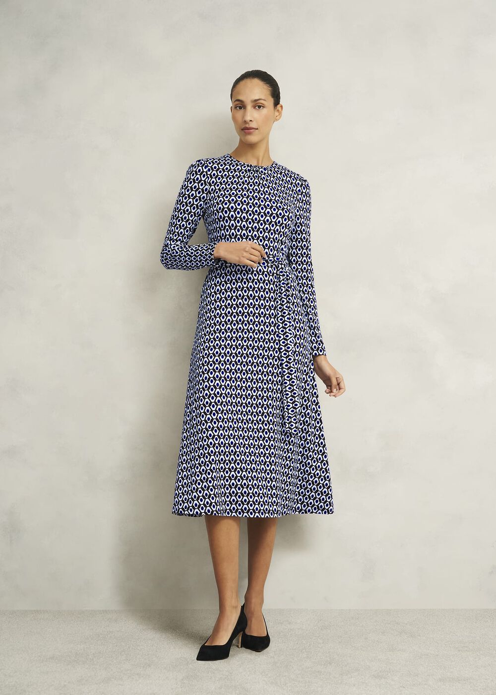Petite Dakota Dress, Navy Multi, hi-res