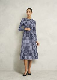 Petite Dakota Dress, Navy Multi, hi-res