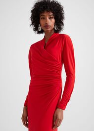 Vida Dress, Garnet Red, hi-res