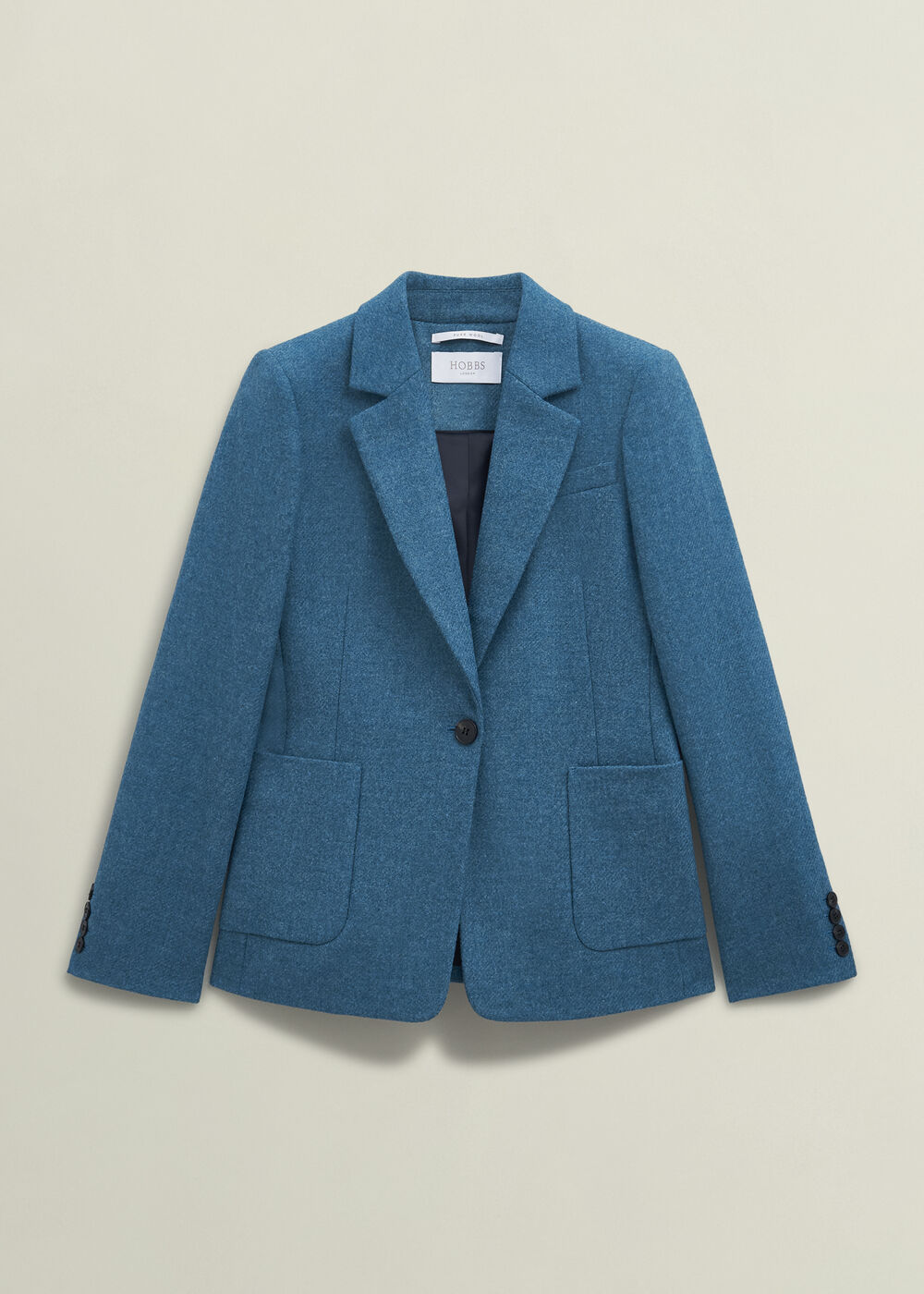 Petite Lilla Wool Jacket, Blue, hi-res