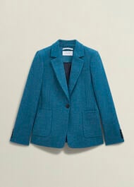 Petite Lilla Wool Jacket, Blue, hi-res