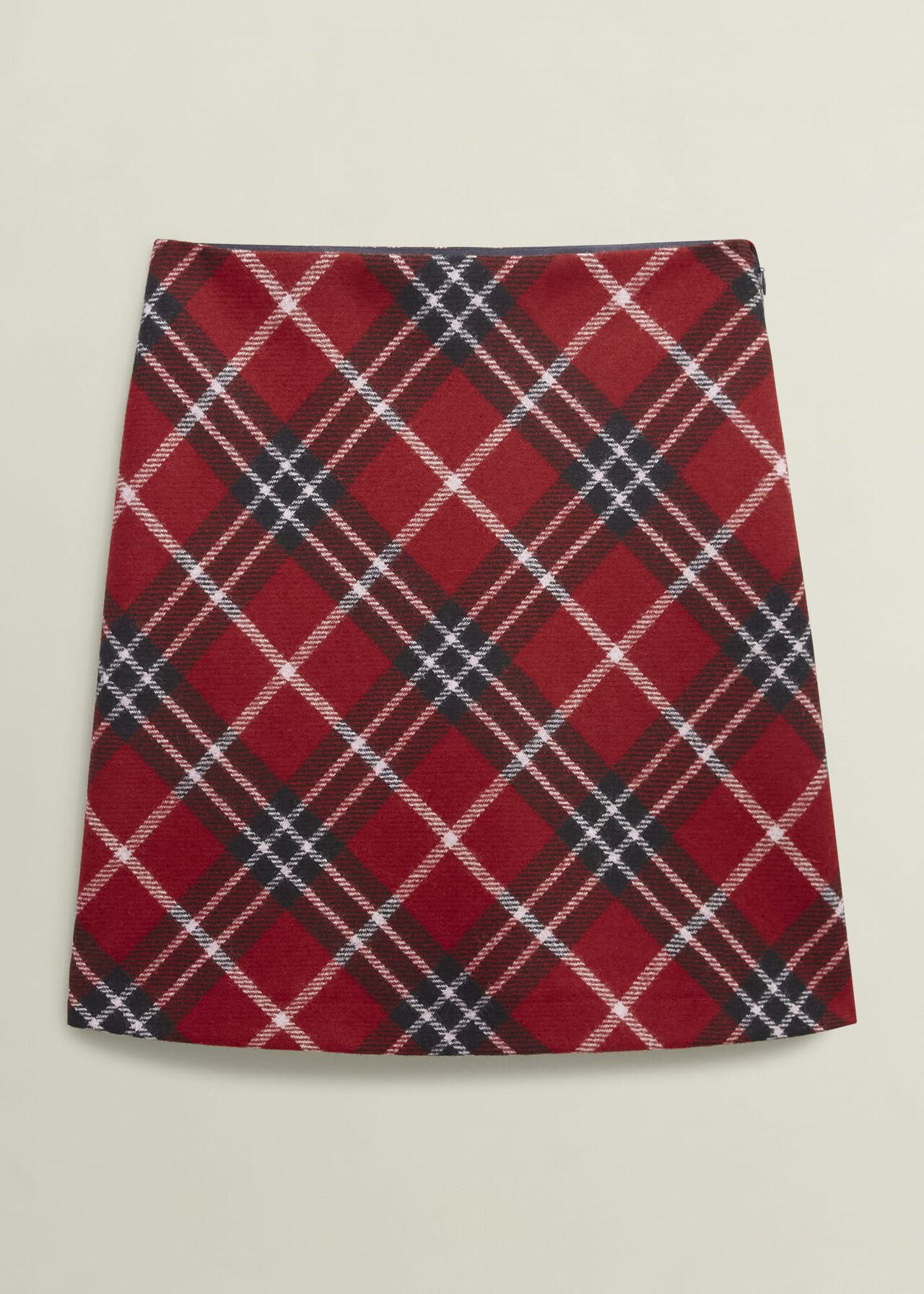Teia Wool Skirt, Red Multi, hi-res