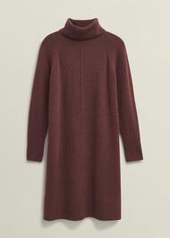 Nessa Knitted Dress, Cinnamon Brown, hi-res