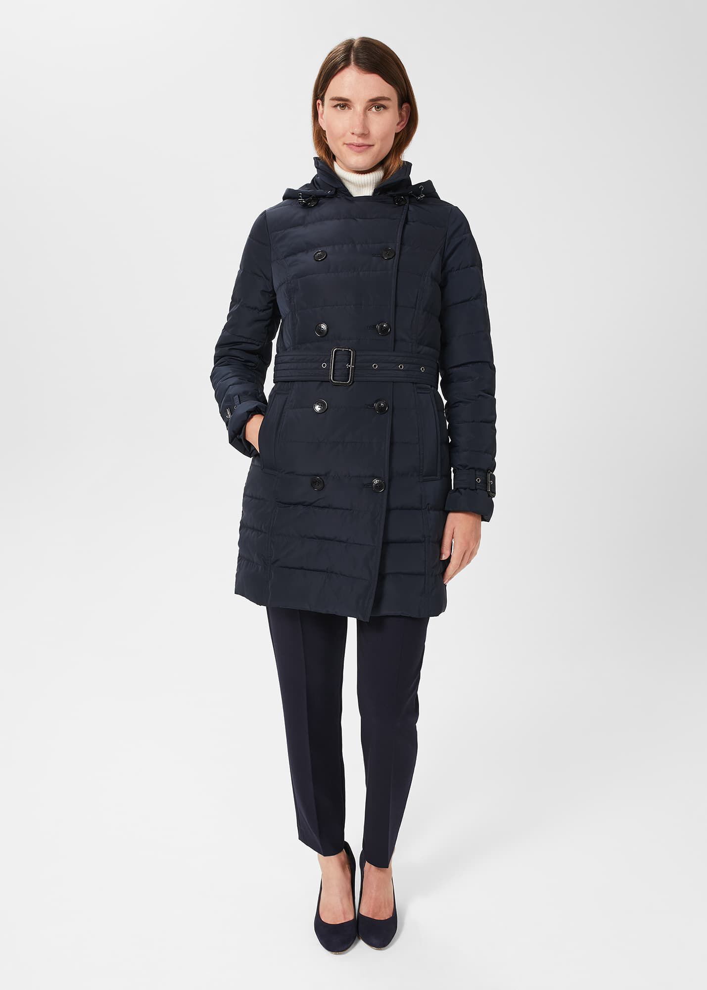 Corina Water Resistant Puffer Trench