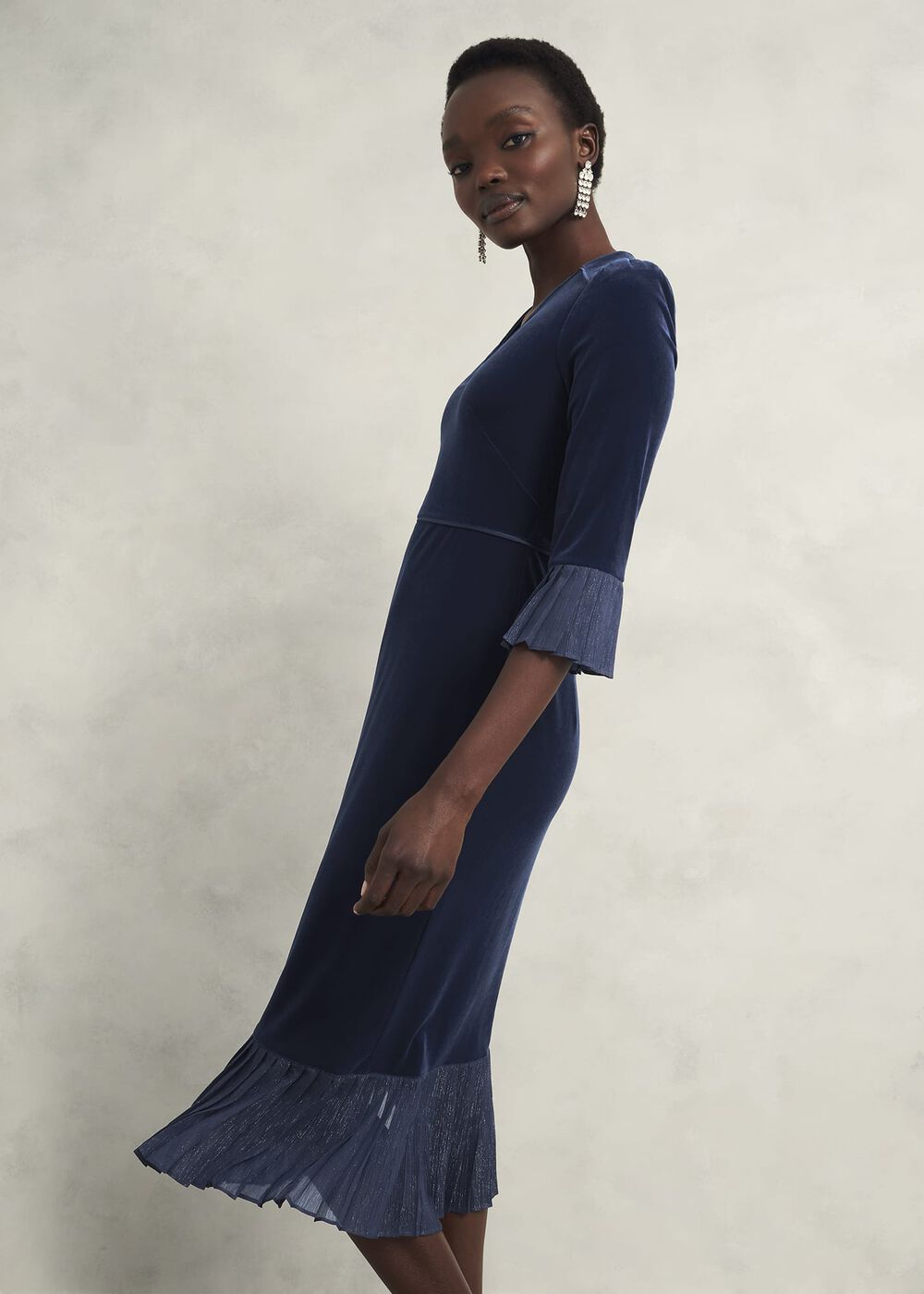 Petite Mary Dress, Riverside Blue, hi-res