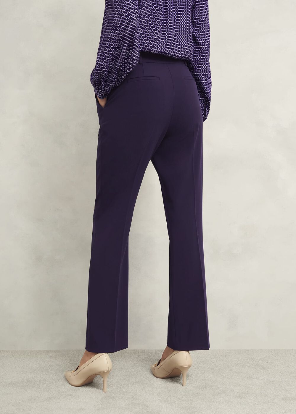Fenella Straight Pants, Grape Purple, hi-res
