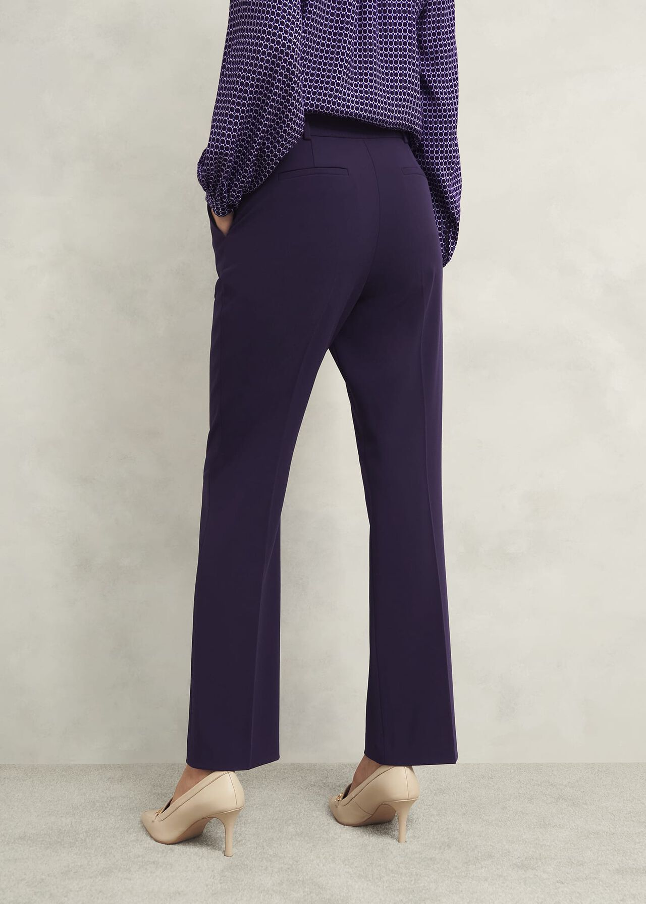 Fenella Straight Pants, Grape Purple, hi-res