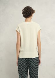 Brooksfirth Knit Tank Top, Warm Ivory, hi-res