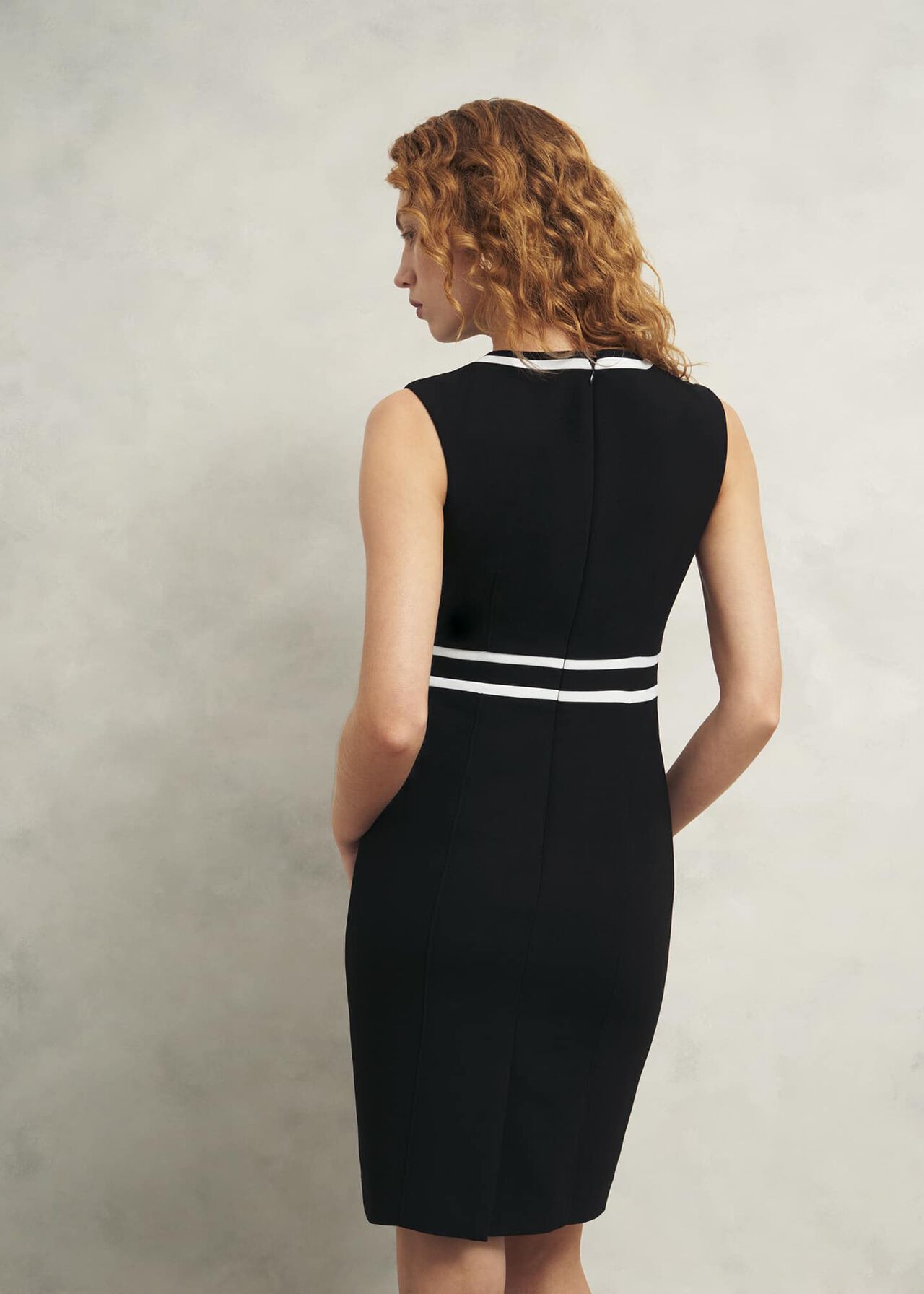 Petite Nory Dress, Black Ivory, hi-res