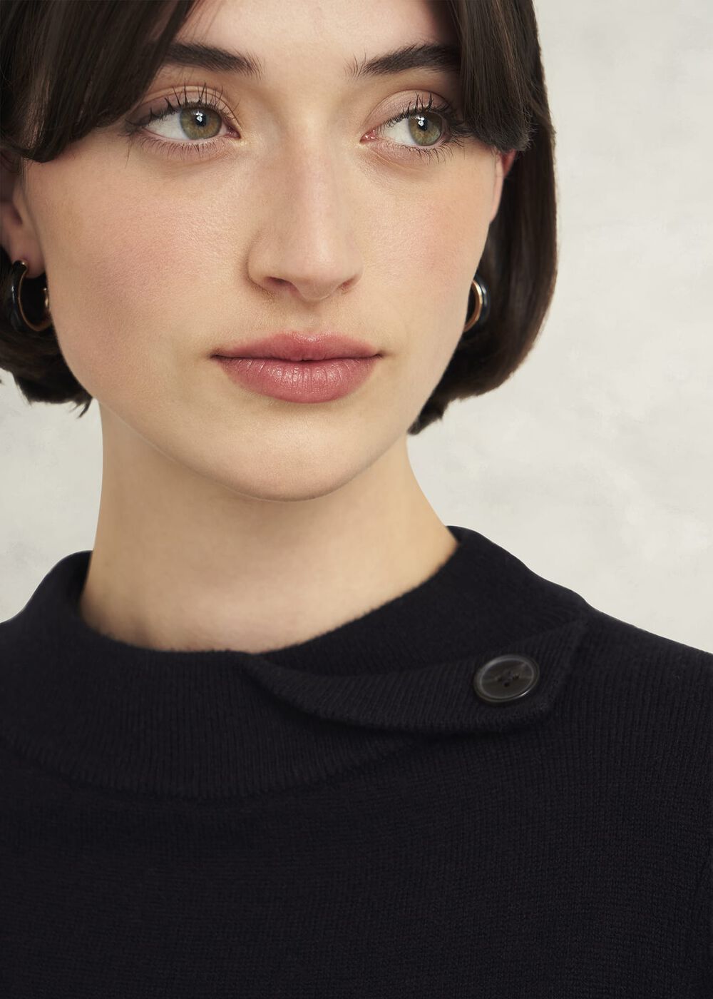 Talia Wool Cashmere Sweater, Black, hi-res