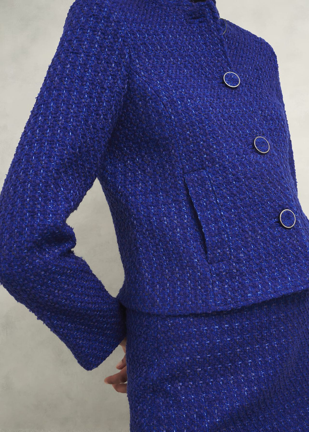 Khloe Jacket With Wool, Cobalt, hi-res