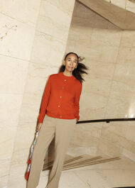 Priya Cardigan, Hibiscus Red, hi-res