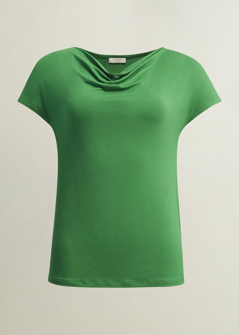 Cathy Cowl Neck Top, Cilantro Green, hi-res