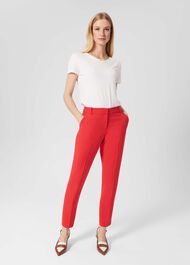 Petite Suki Trousers, Flame Red, hi-res