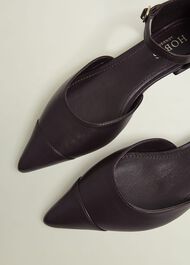 Seren Leather Flats, Malbec Purple, hi-res